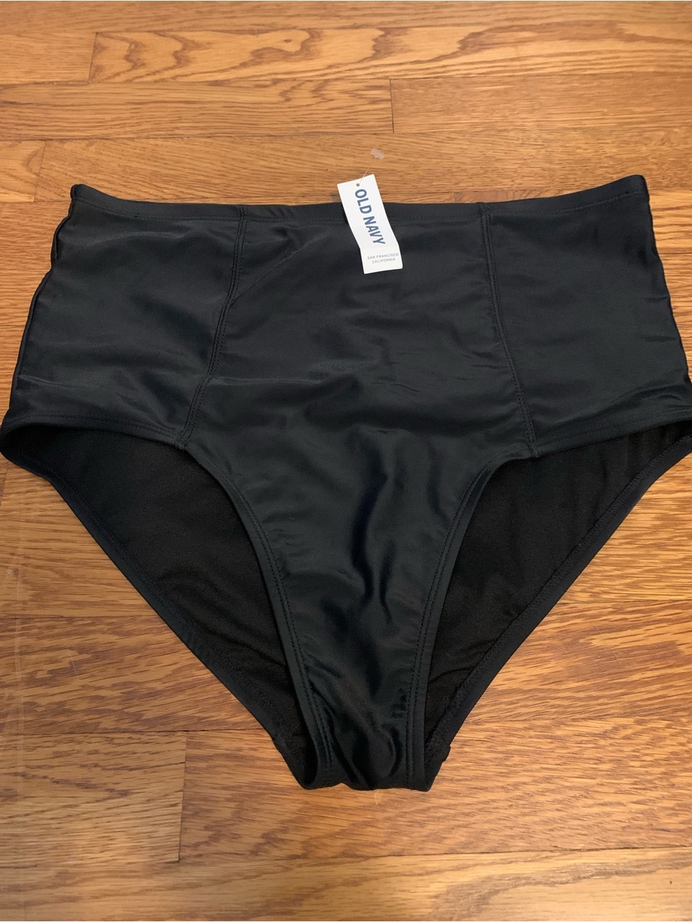 NWT OLD NAVY Bikini Bottom Swimsuit Sz L Black